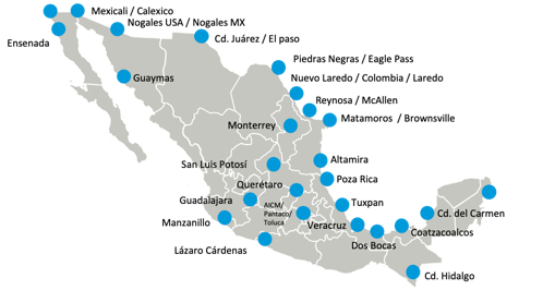 Mexico Logistics Locations